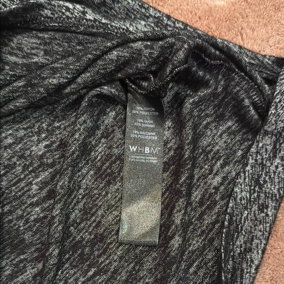 White House Black Market Gray Short Sleeve T-Shirt - Picture 3 of 3